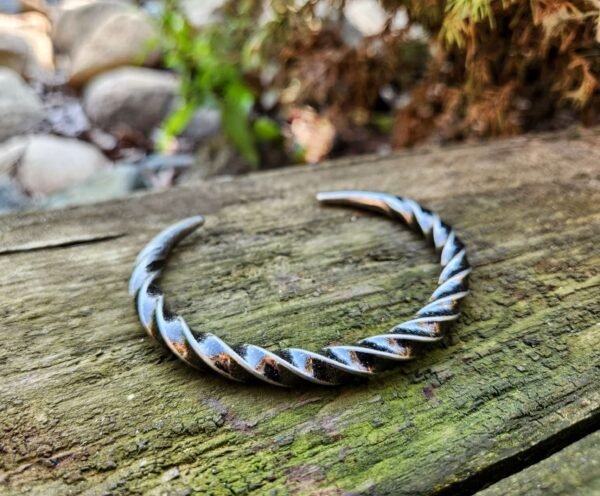 Twisted Steel Cuff Bracelet