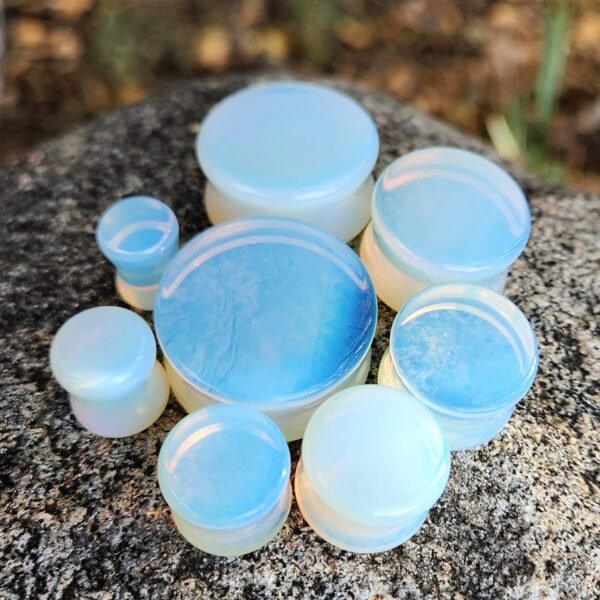Flared Opalite Stone Ear Plugs