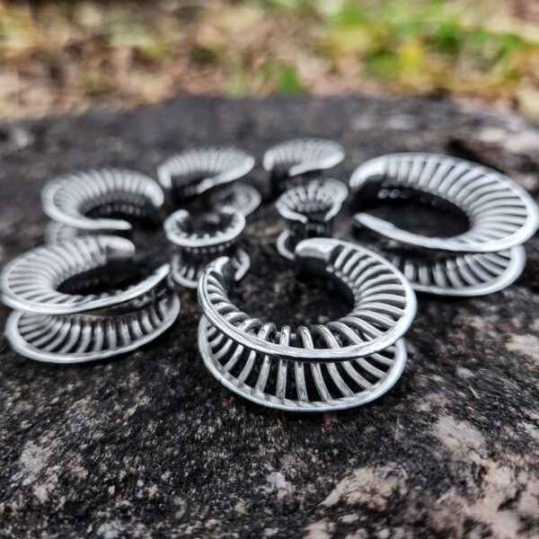 Stainless Steel Hollow Cage Saddle Ear Plugs