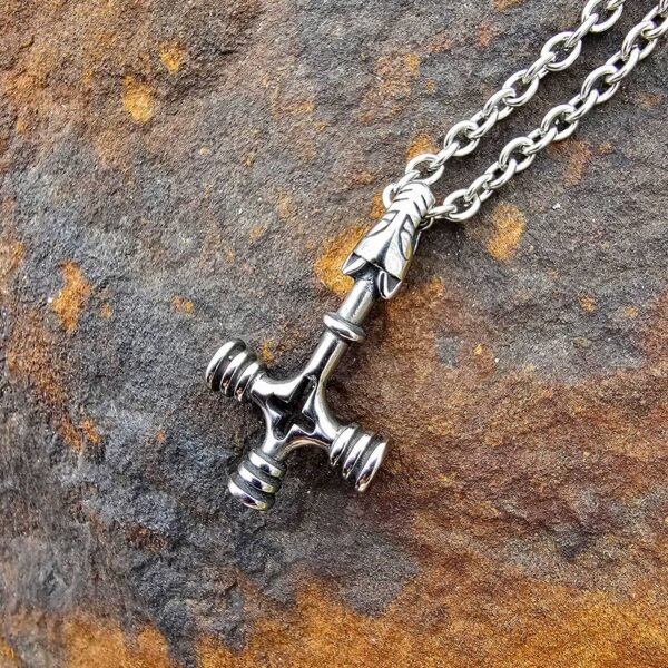 Icelandic Wolf Cross Pendant