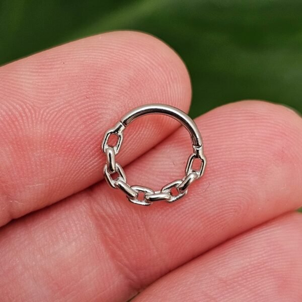 Surgical Steel Chain Link Septum Clicker