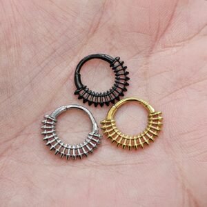 Surgical Steel Tribal Spike Septum Clicker